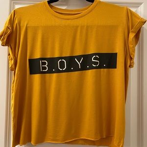 BOYS + ARROWS crop tshirt